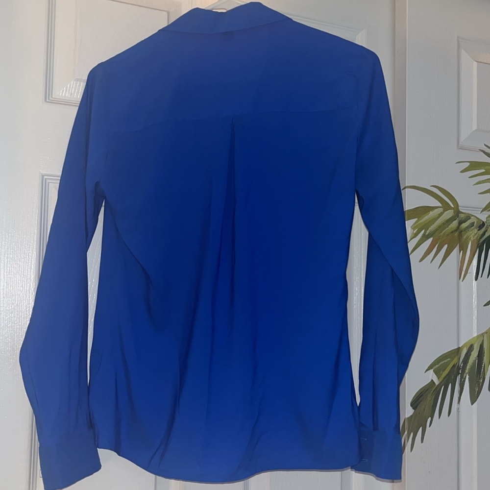 Express Blue Button-Up Shirt - Picture 8 of 8